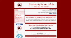 Desktop Screenshot of boxerklub.sk