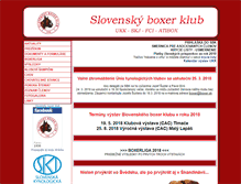 Tablet Screenshot of boxerklub.sk
